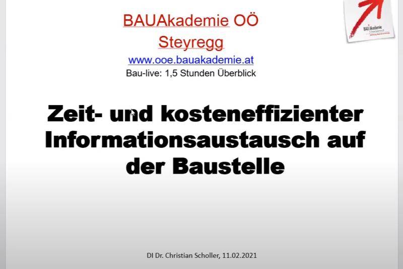 BAU.Live: Zeit- und kosteneffizienter Info-Austausch auf der Baustelle BAU.Live: Zeit- und kosteneffizienter Info-Austausch auf der Baustelle