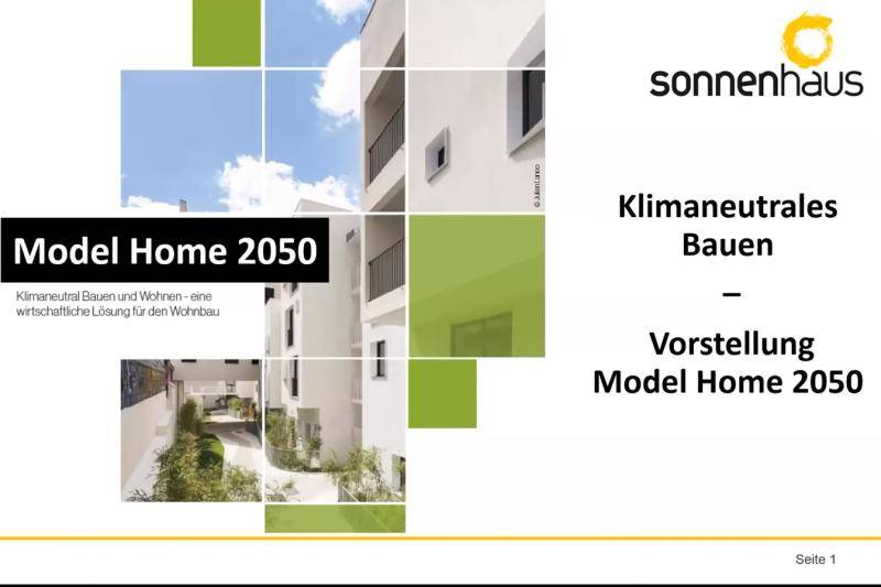 BAU.Live: Klimaneutrales Bauen - Vorstellung Model Home 2050