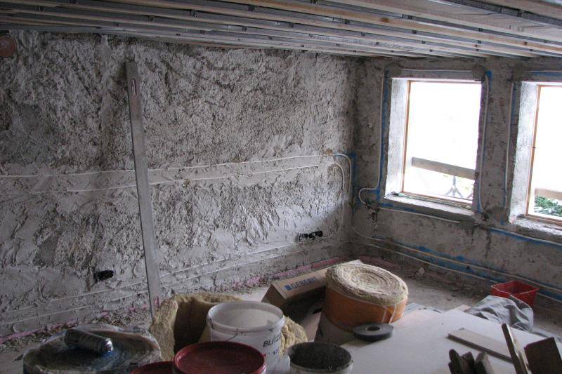 Bauteilaktivierte Wände im Altbau Bauteilaktivierte Wände im Altbau