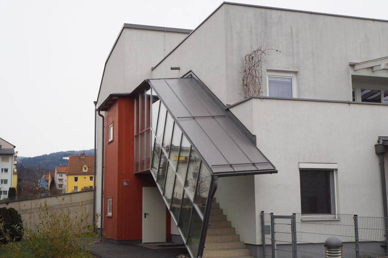 Veralgung ohne Vordach